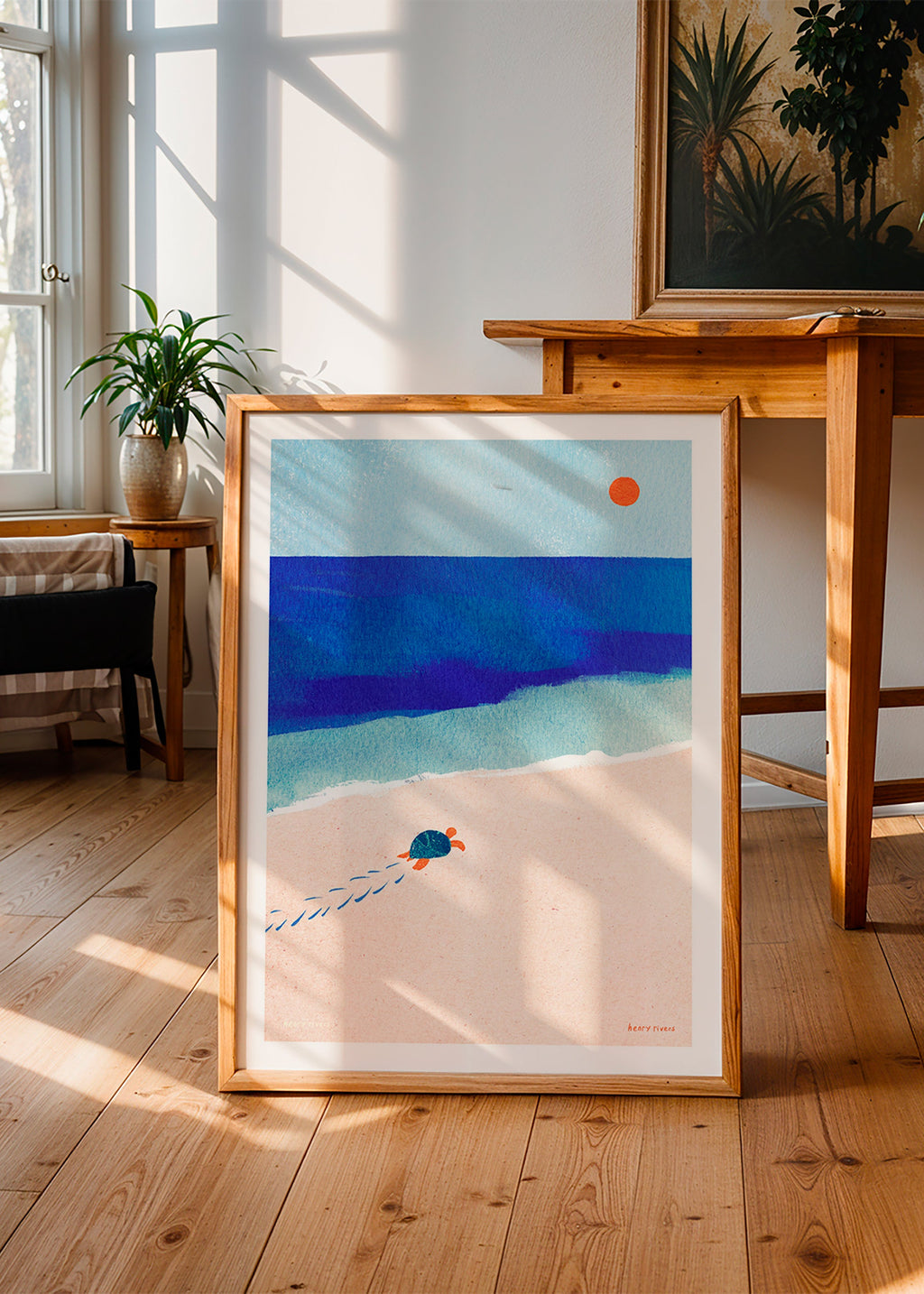 Ilustración tortuga en la playa – Product3