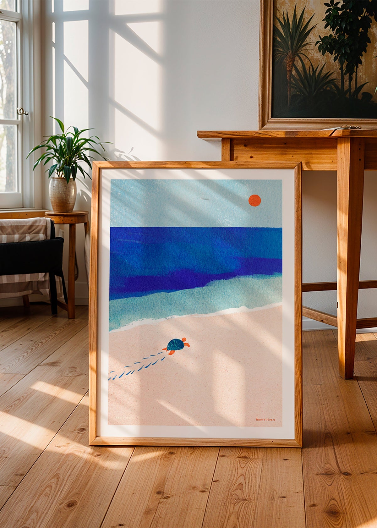 Ilustración tortuga en la playa – Product3