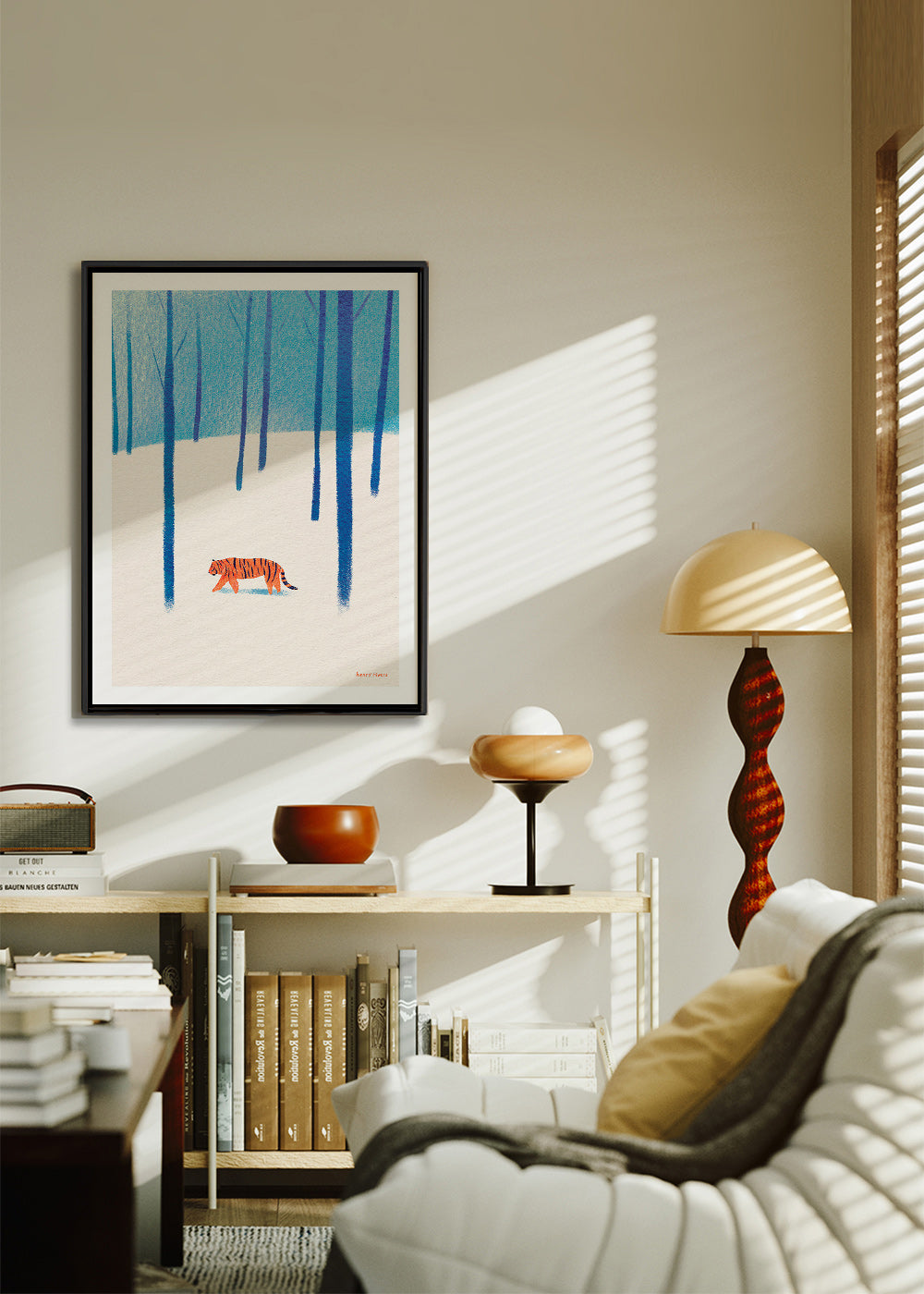 Cuadro tigre en la nieve – Canvas2