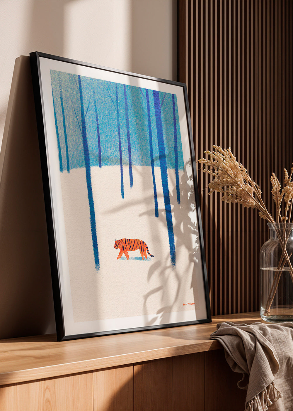 Cuadro tigre en la nieve – Product2