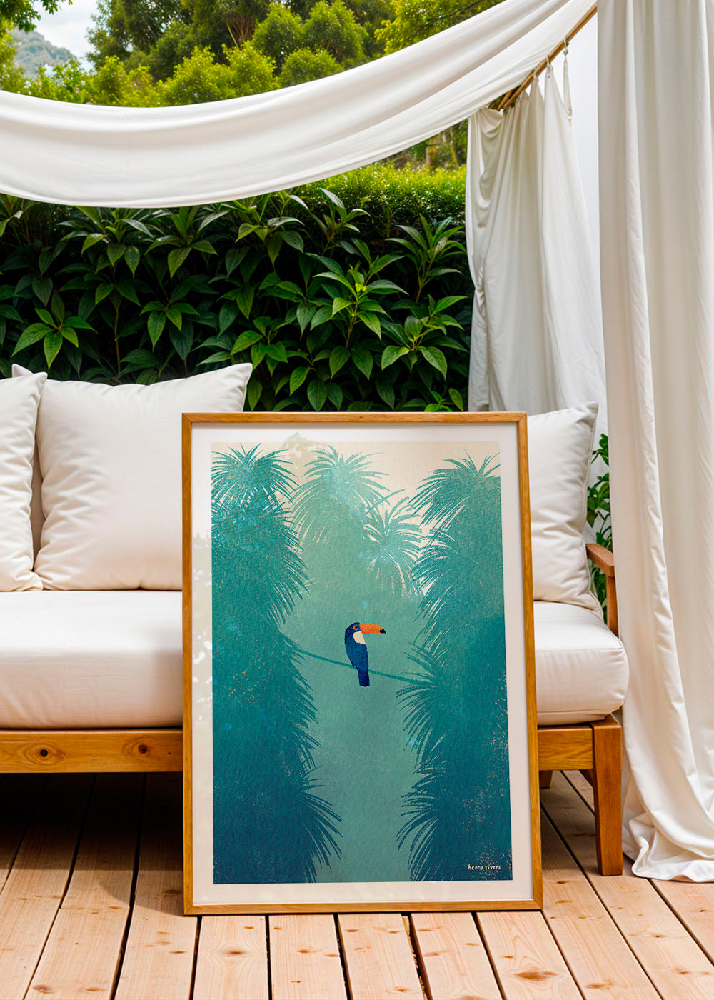 Cuadro tucán sobre rama tropical – Product3