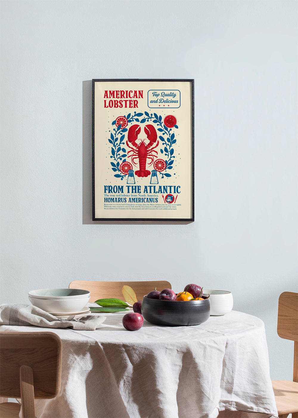 Lobster kitchen print