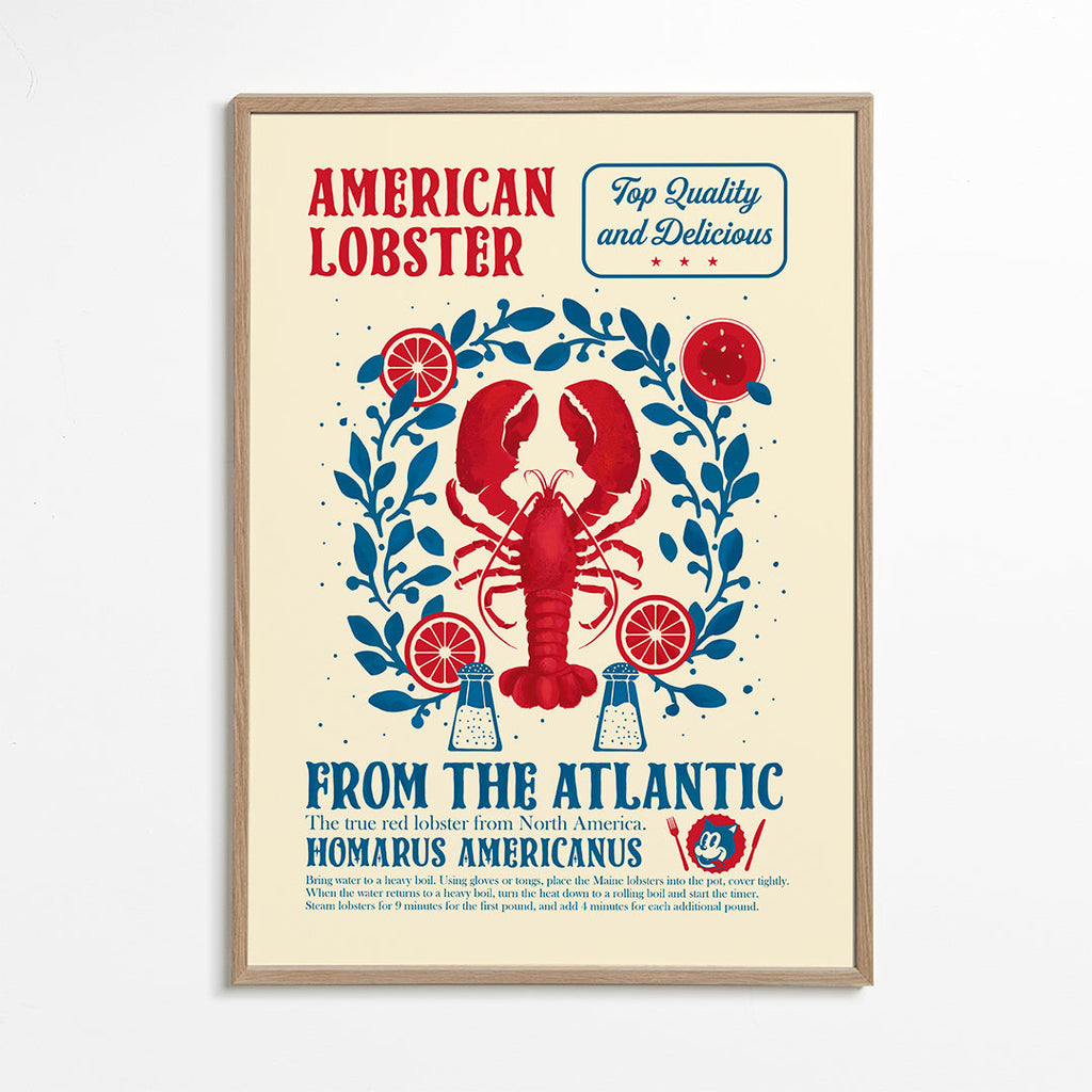 Lobster kitchen print