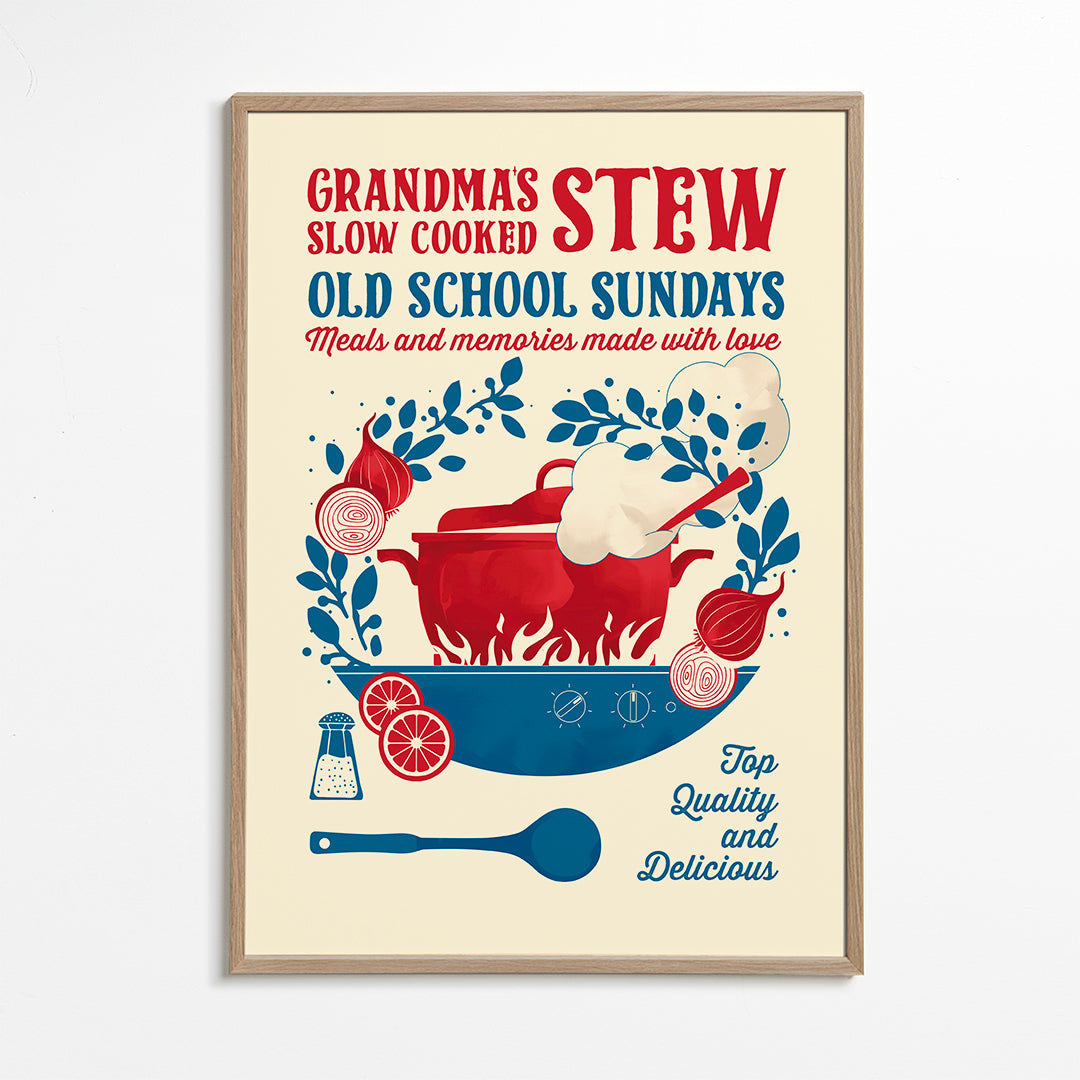 Grandmas Stew kitchen print