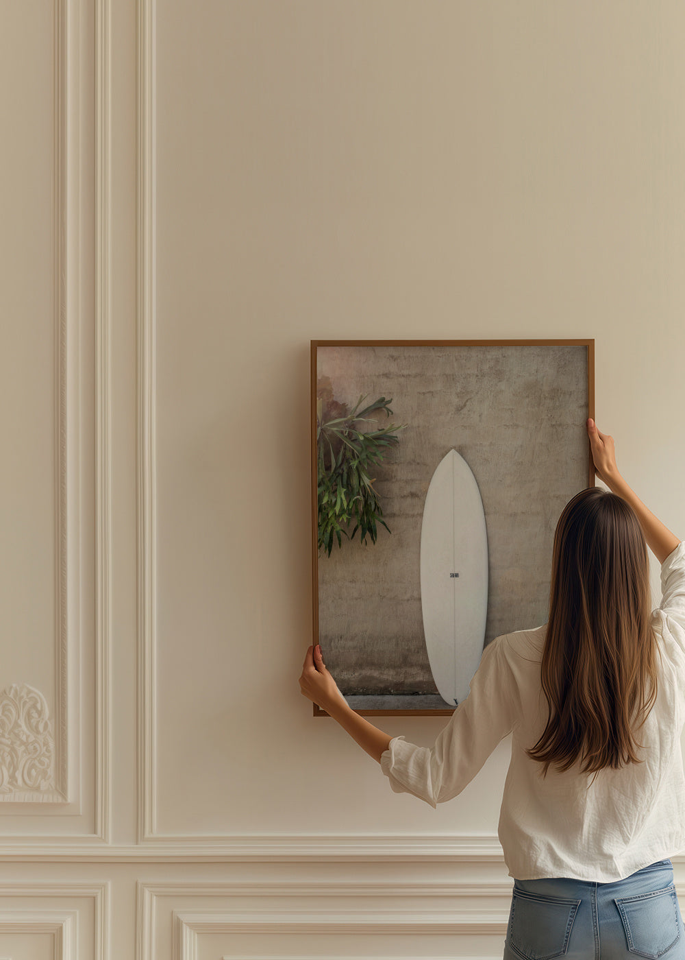 Safari Twinfin - Framed poster in an interior