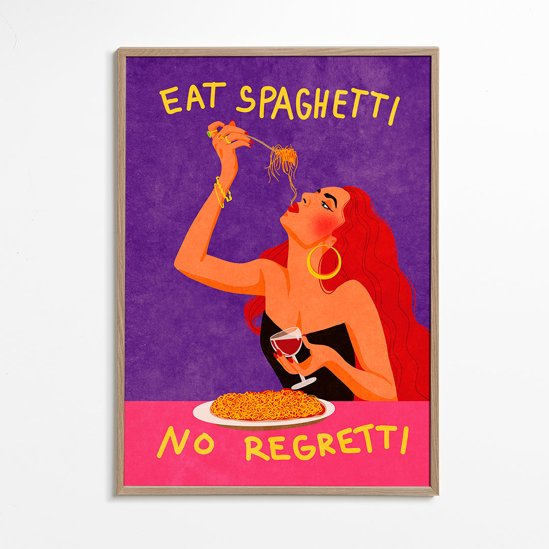 Eat spaghetti no regretti