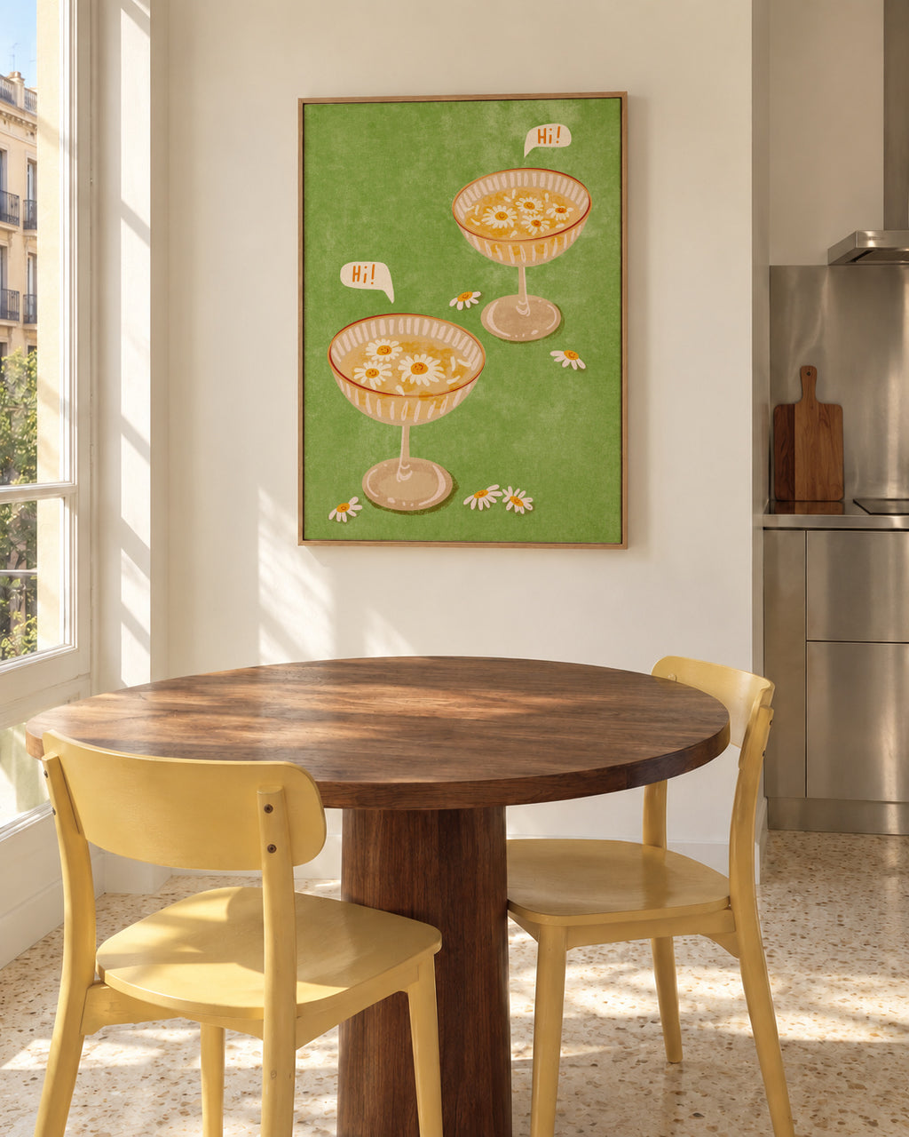 Hi - Framed canvas in an interior
