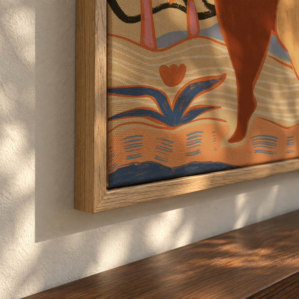 Bow And Arrow - Framed canvas detail