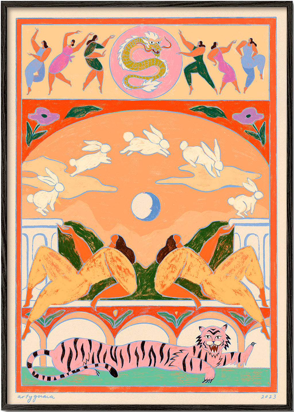 Rabbit Jumps Over the Moon