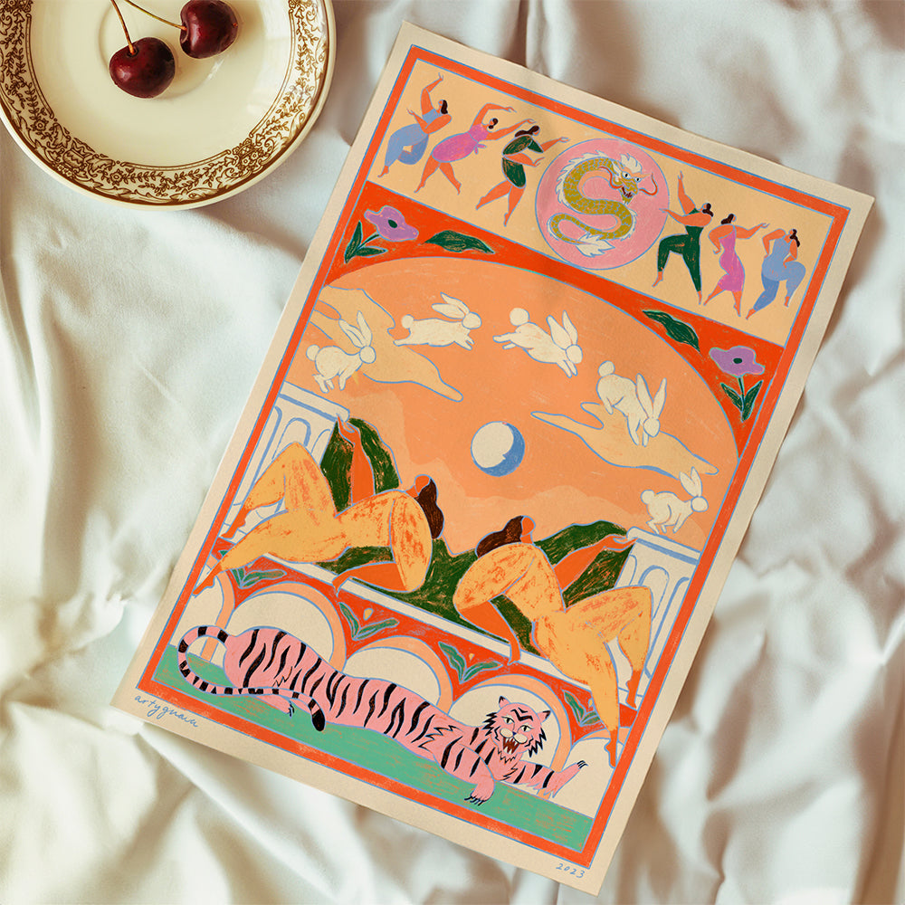 Rabbit Jumps Over the Moon