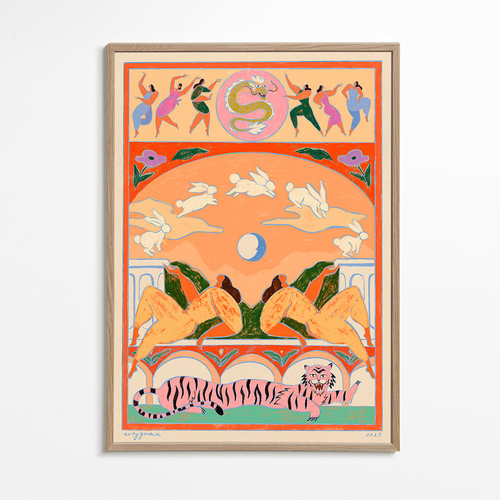 Rabbit Jumps Over the Moon