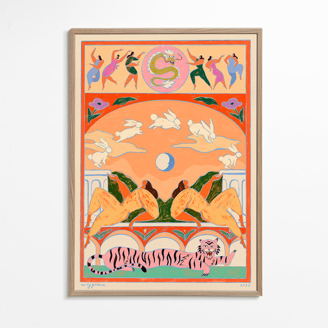 Rabbit Jumps Over the Moon