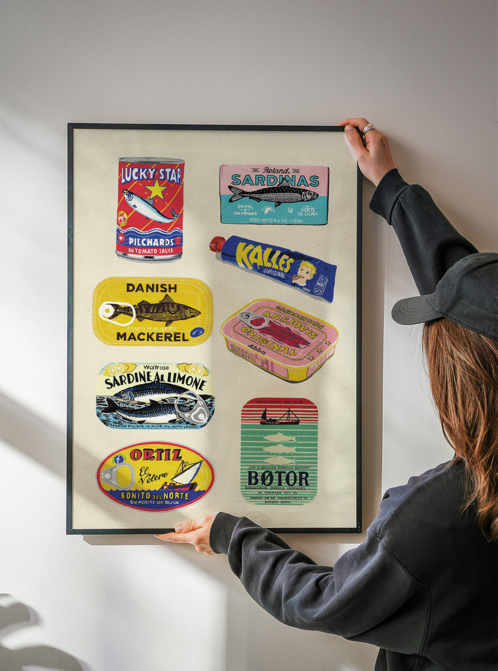 Canned Fish - Framed poster detail