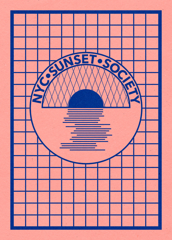 Nyc Sunset Society Blue