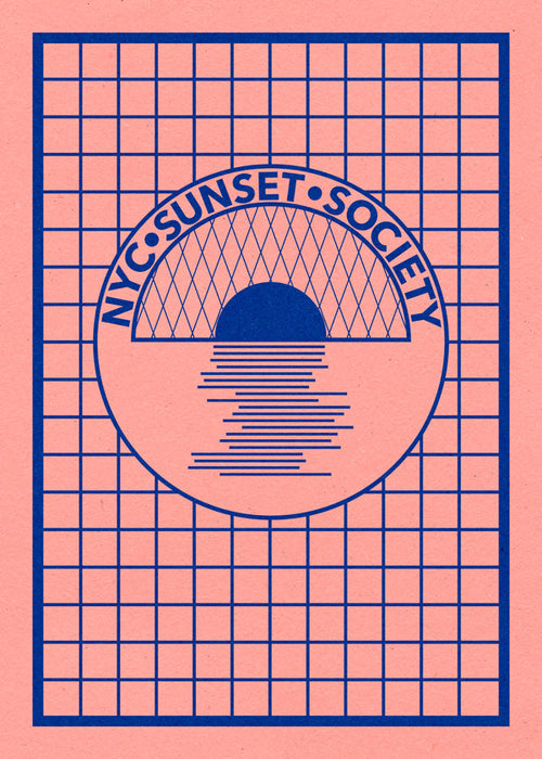 Nyc Sunset Society Blue