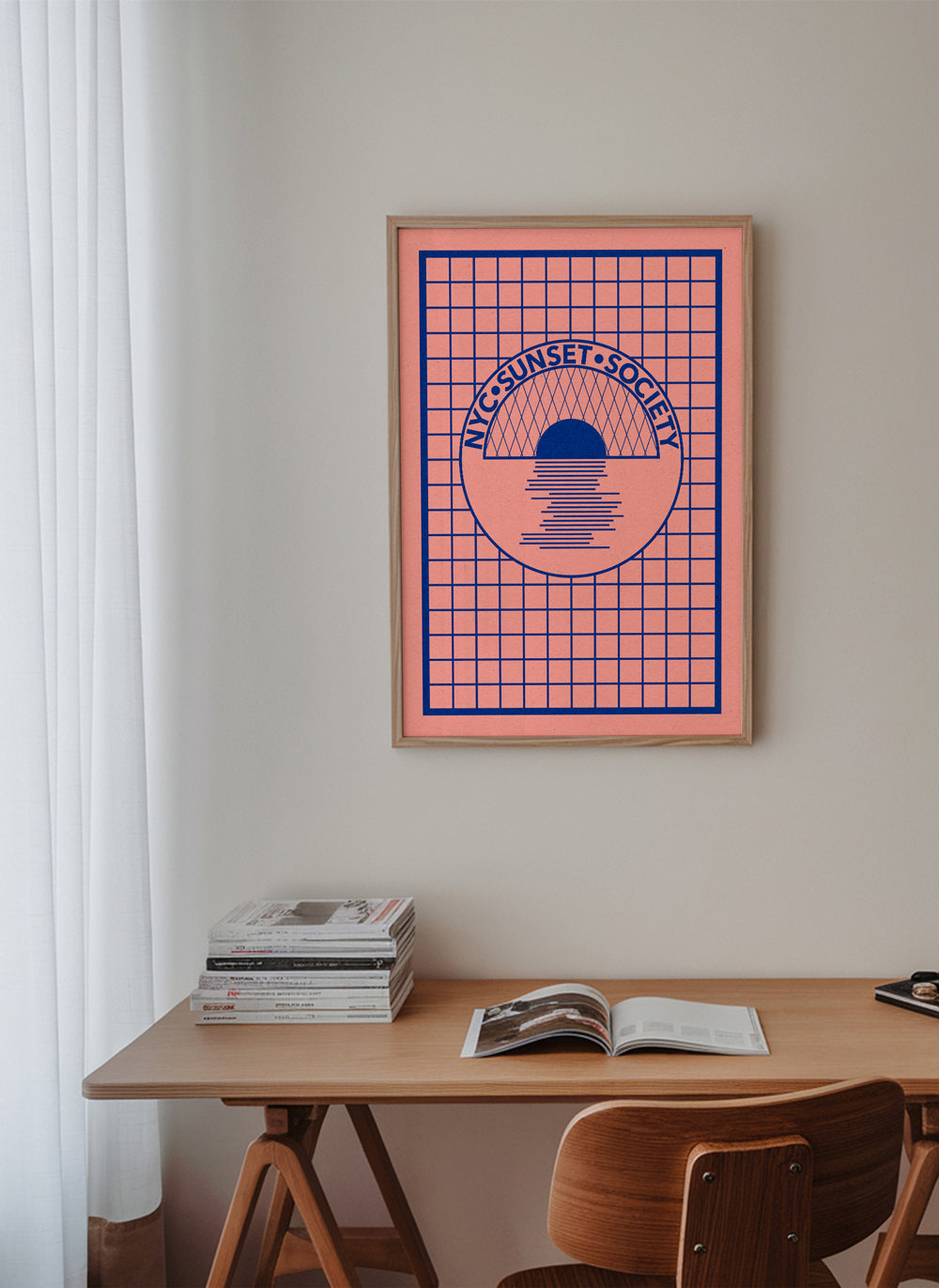 Nyc Sunset Society Blue - Rosi Feist