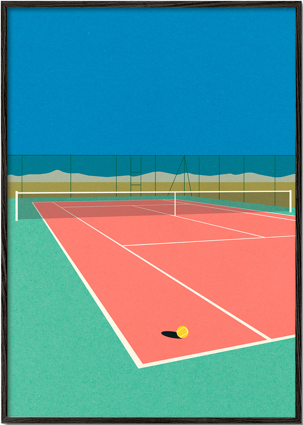Tennis Court In the Desert