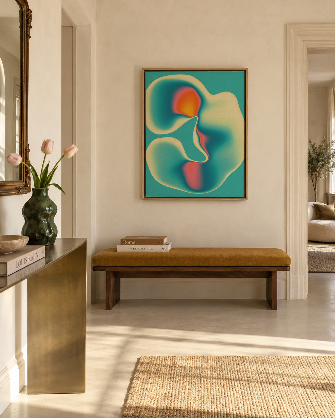 Entropy 2 - Framed canvas in an interior