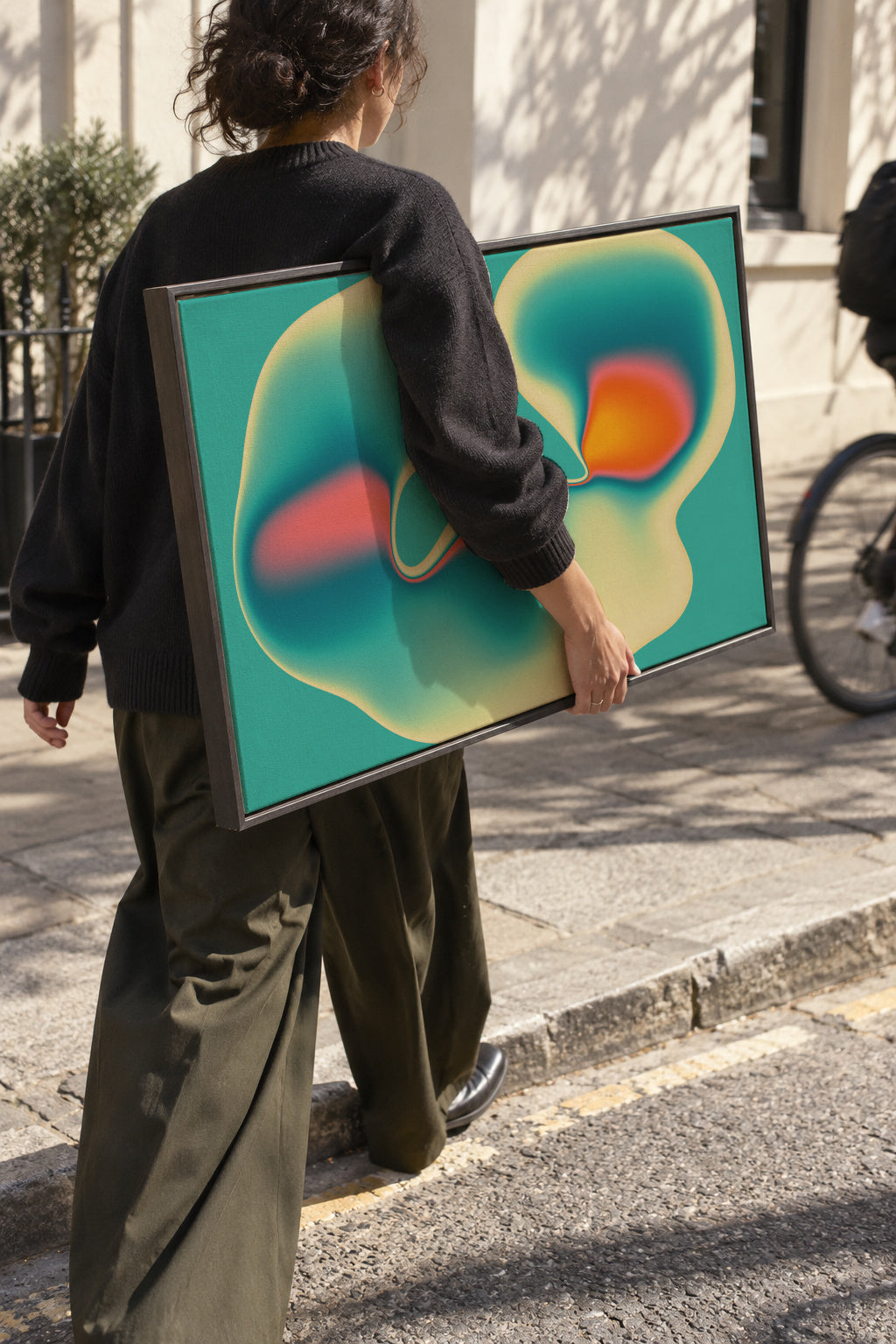 Entropy 2 - Framed canvas in an interior