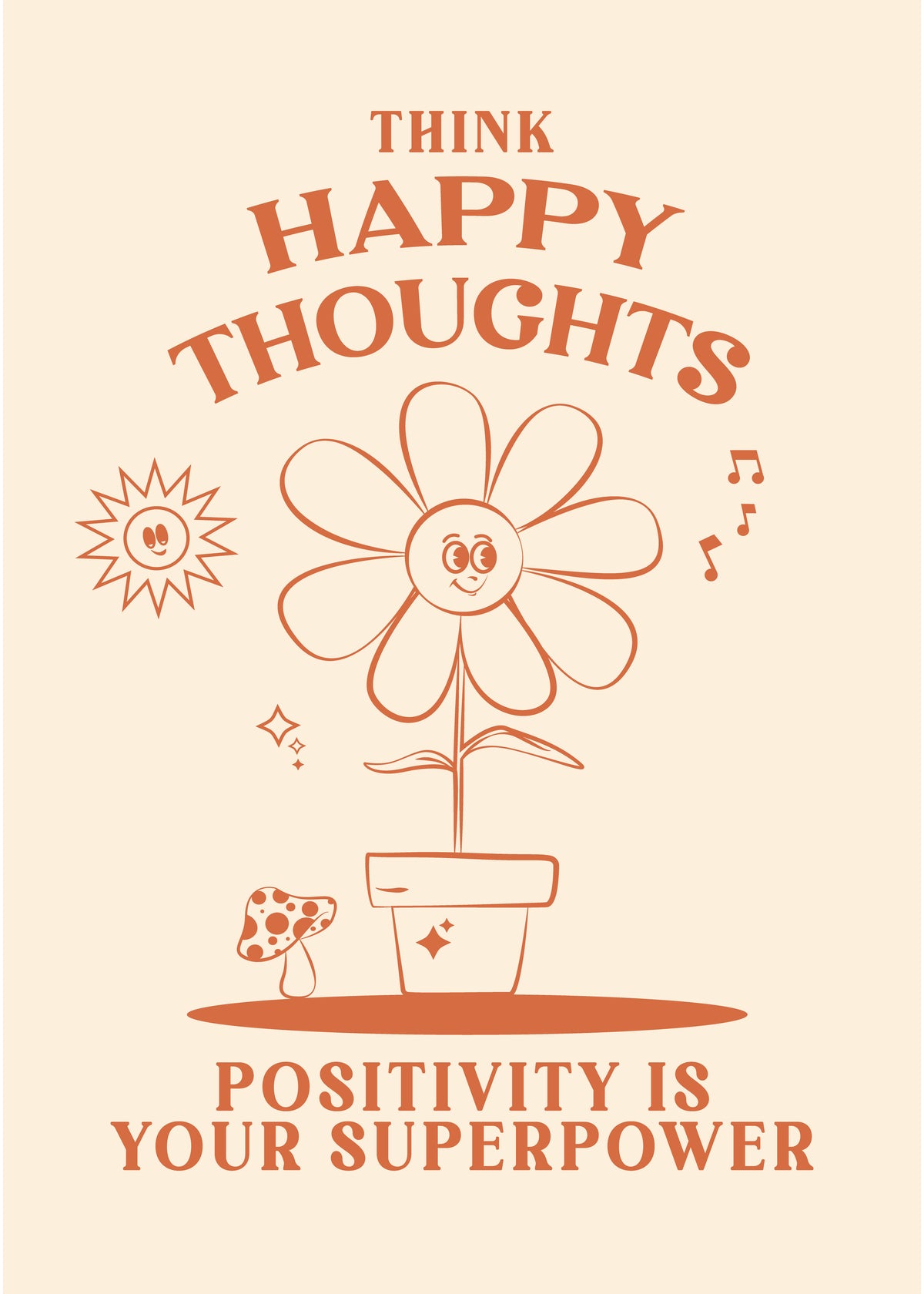 Happy Thoughts - Unframed art print