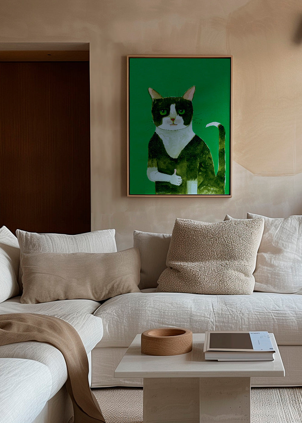 Tuxedo Cat Thumbs Up - Sharyn Bursic