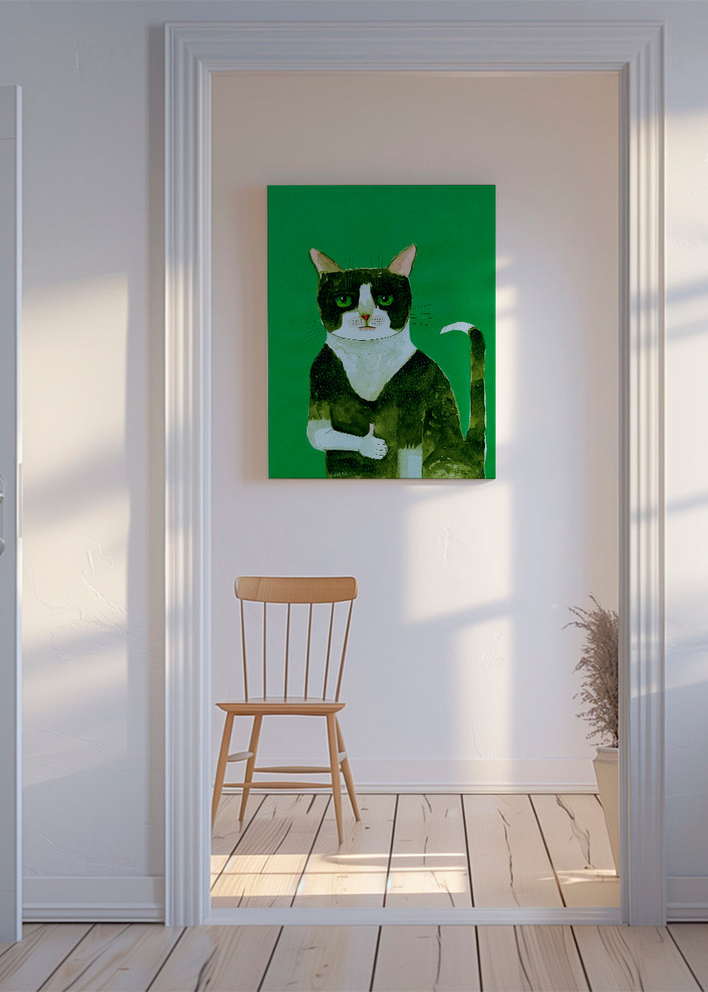 Tuxedo Cat Thumbs Up - Sharyn Bursic