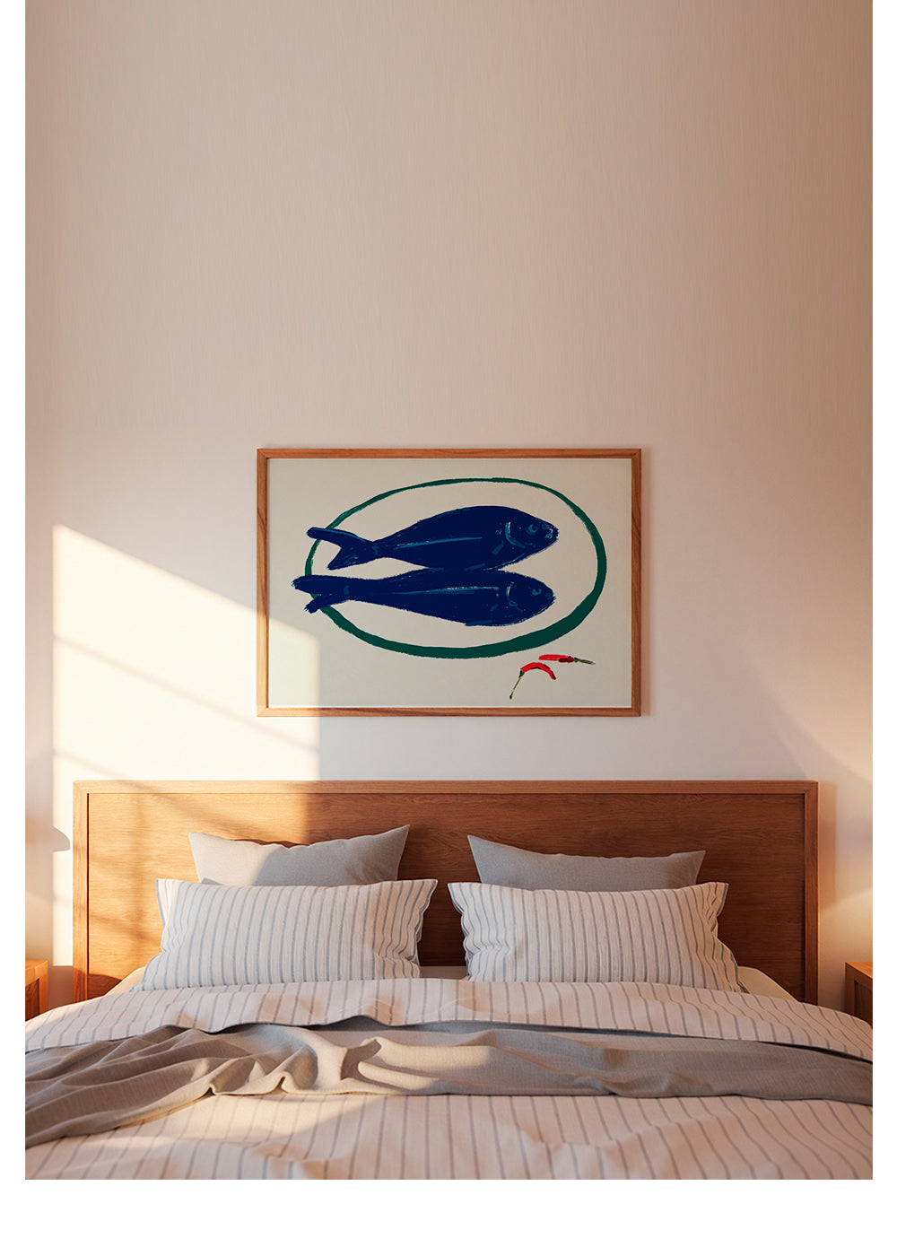 Blue fishes still life