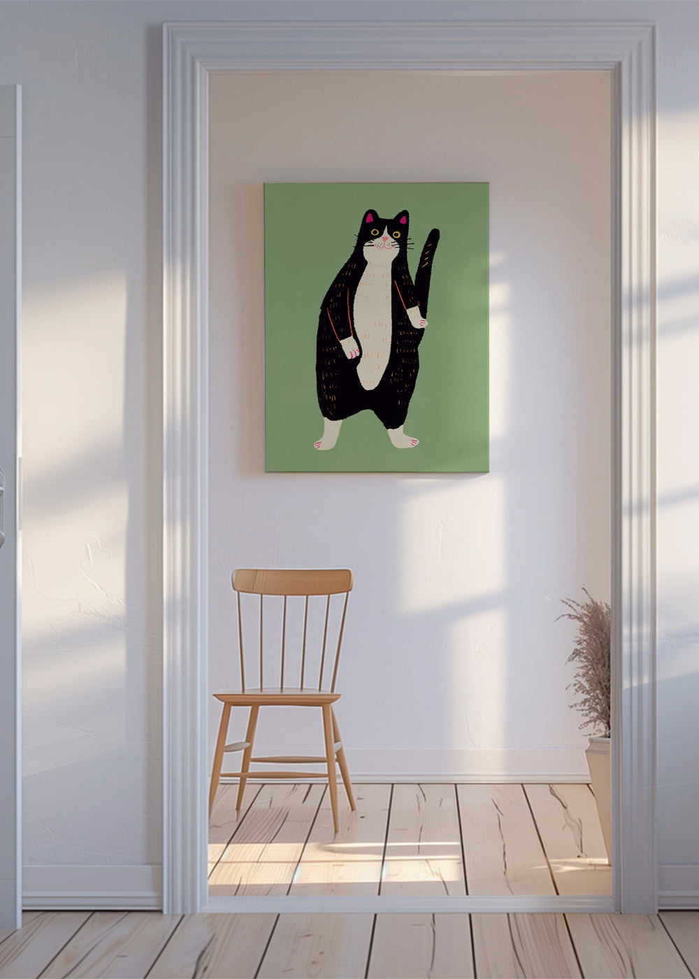 Black and white cat 02