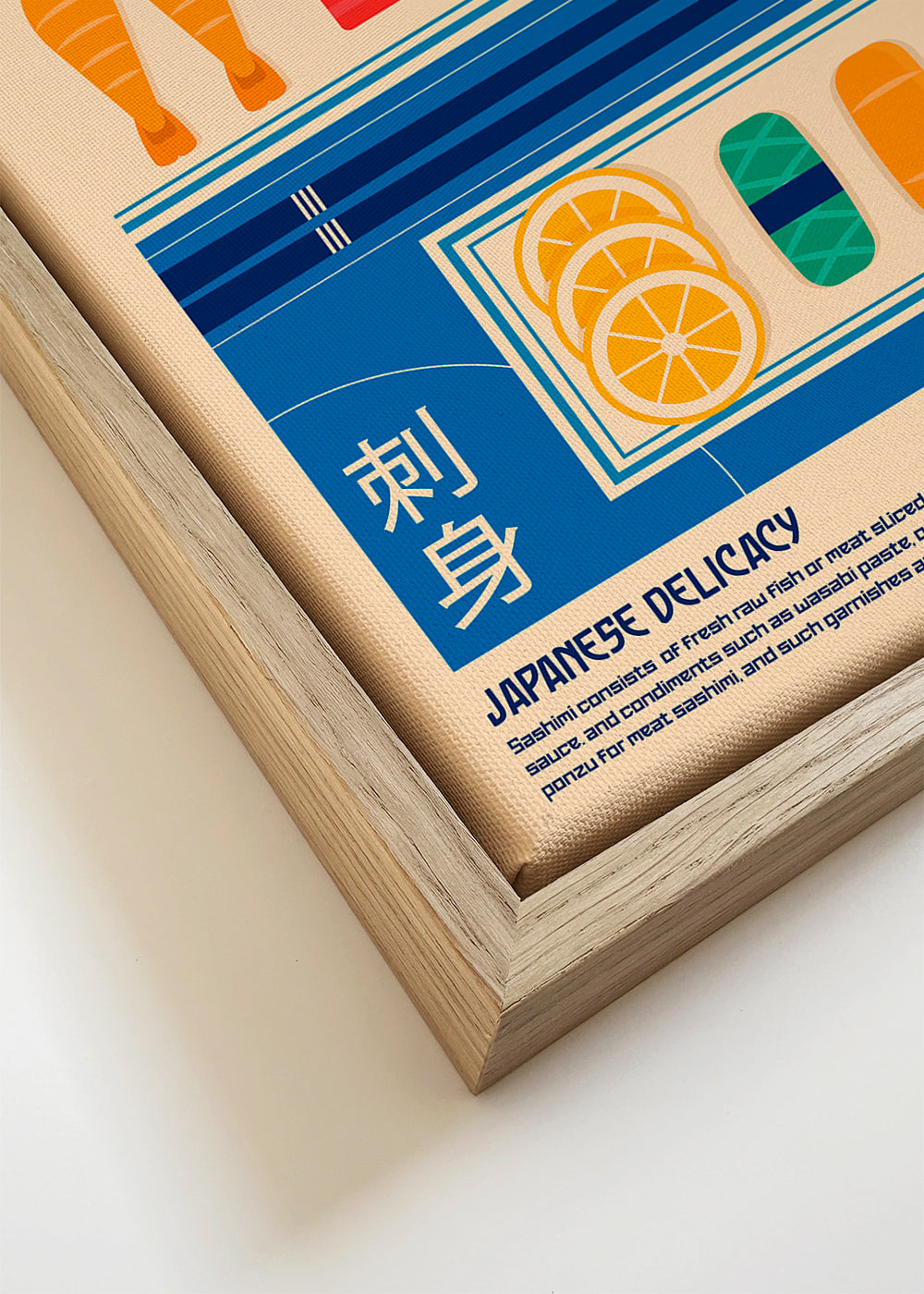 Sashimi Japanese Food Print - Retrodrome