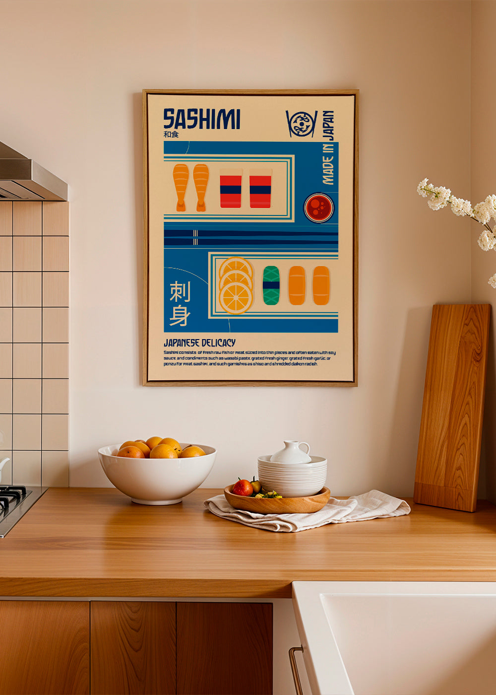 Sashimi Japanese Food Print - Retrodrome