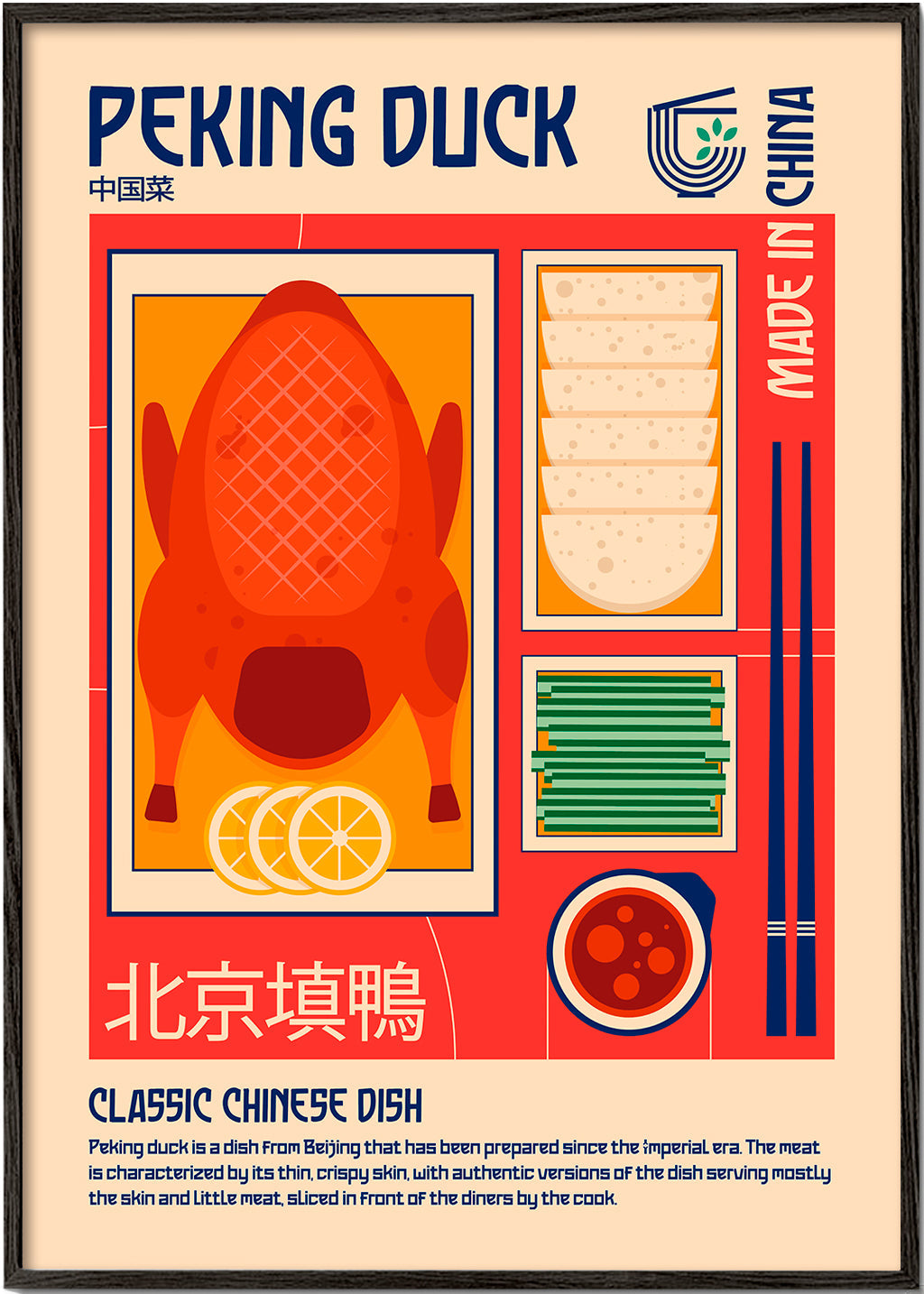 Peking Duck Japanese Food Print