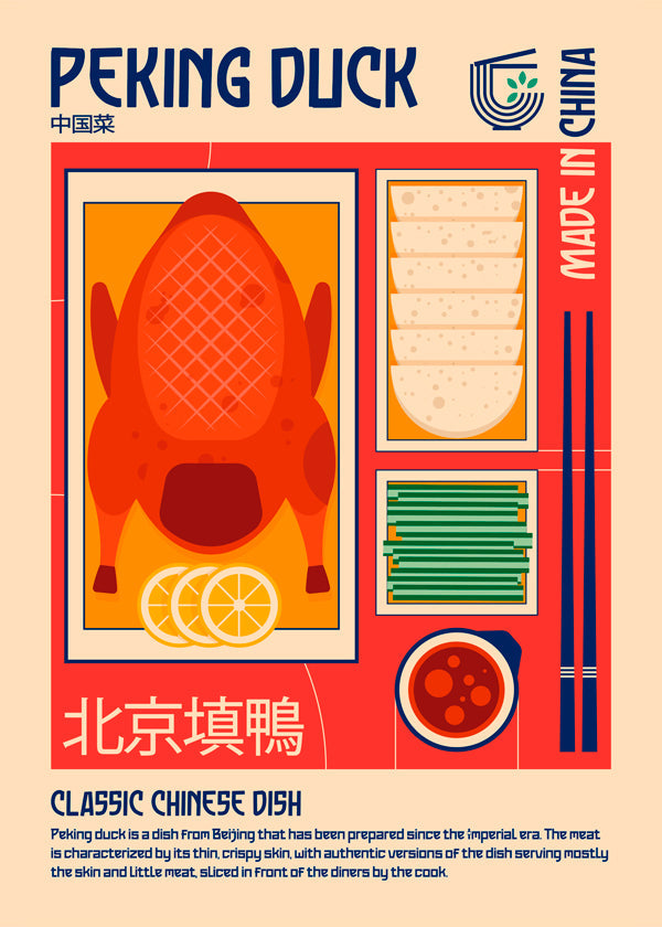 Peking Duck Japanese Food Print