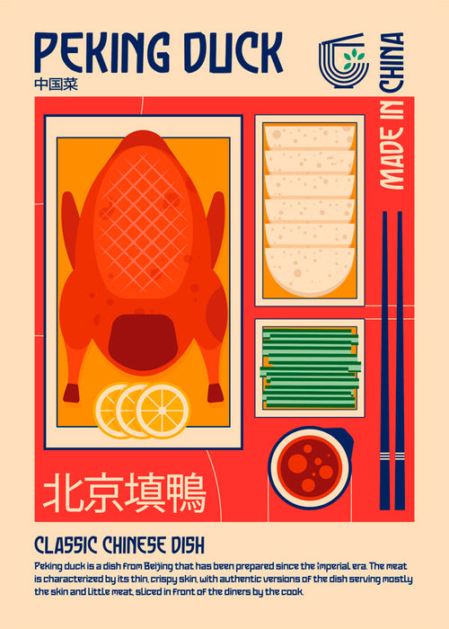 Peking Duck Japanese Food Print