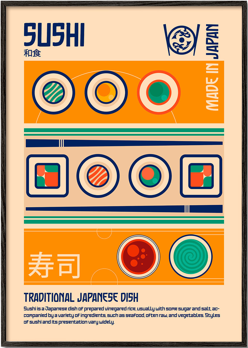 Sushi Japanese Food Print