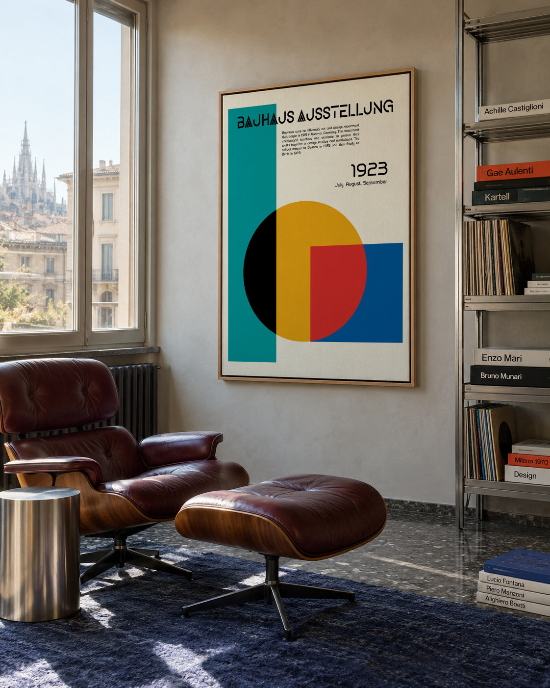 Bauhaus Ausstellung II - Framed canvas in an interior