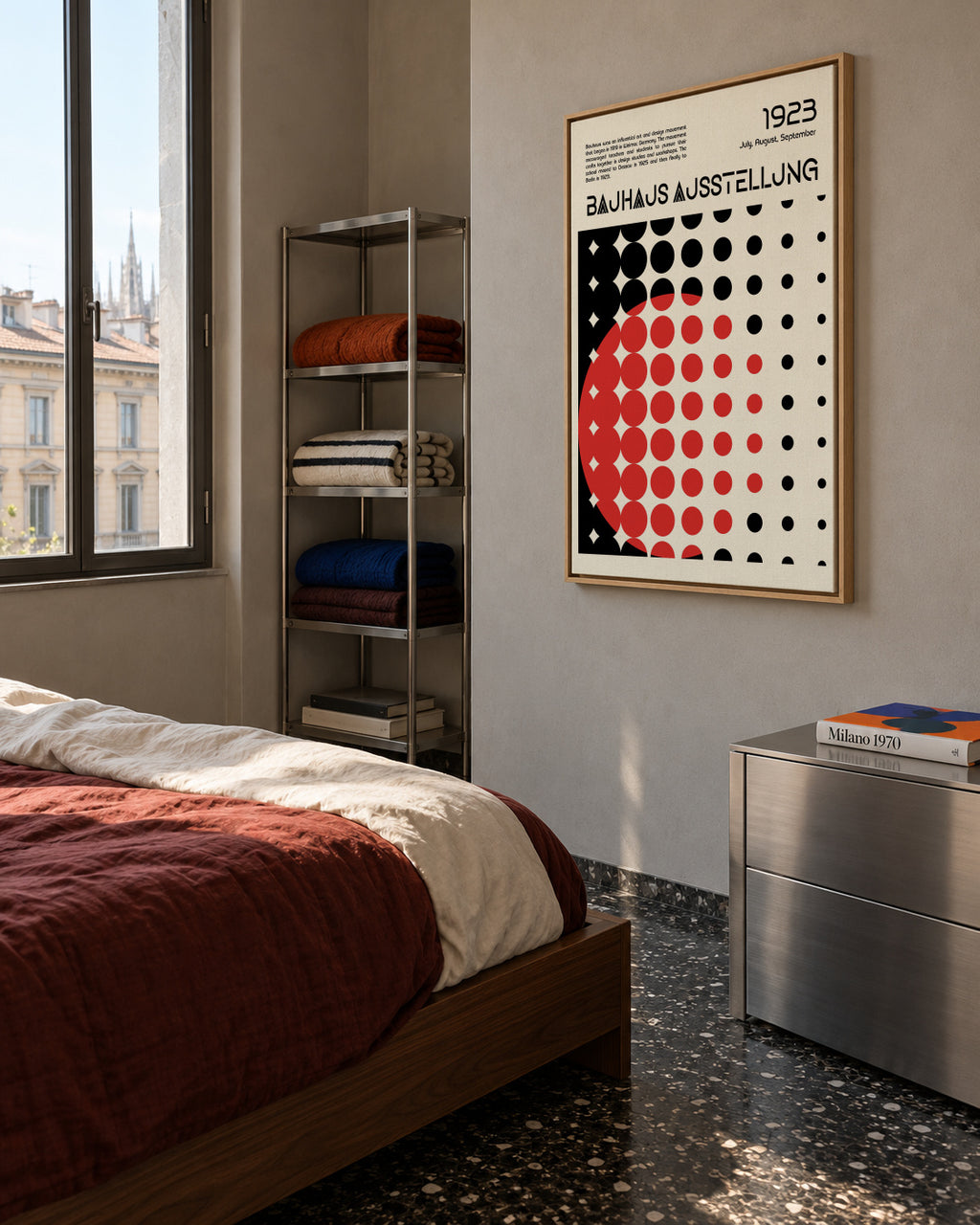 Bauhaus Ausstellung V - Framed canvas in an interior