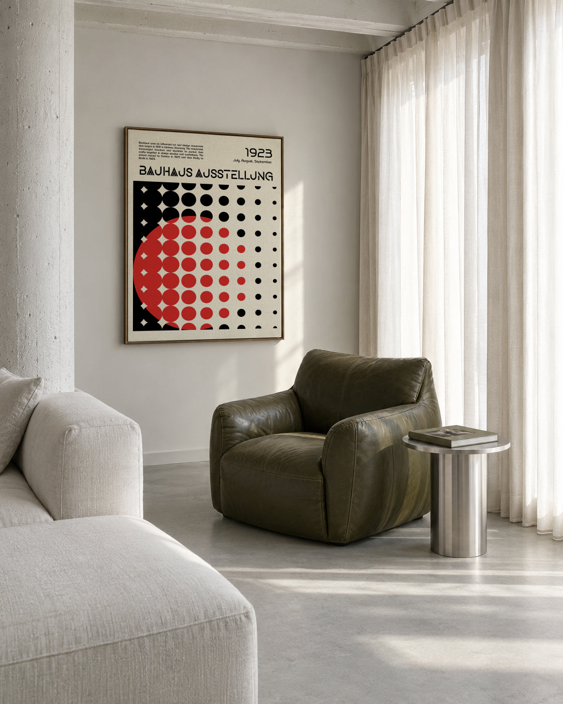 Bauhaus Ausstellung V - Framed canvas in an interior