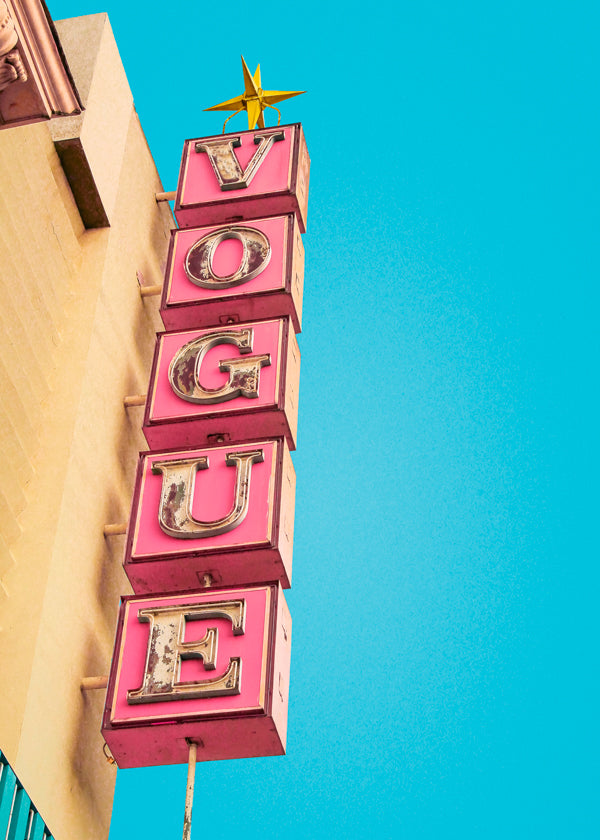 Vogue Theatre Sign in Hollywood - Tom Windeknecht