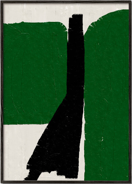 Green Black Oil Abstract - THE MIUUS STUDIO