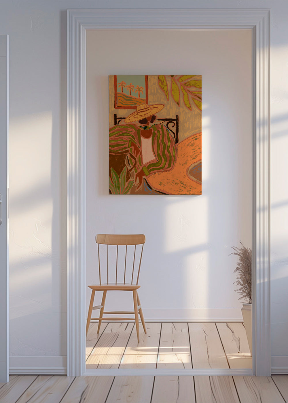 Lady in Stripe - Arty Guava