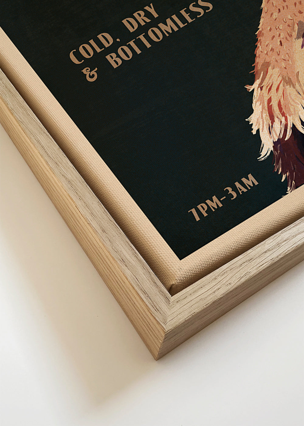 Cute Art Deco Prosecco Poster Of An Ostrich - The Whiskey Ginger