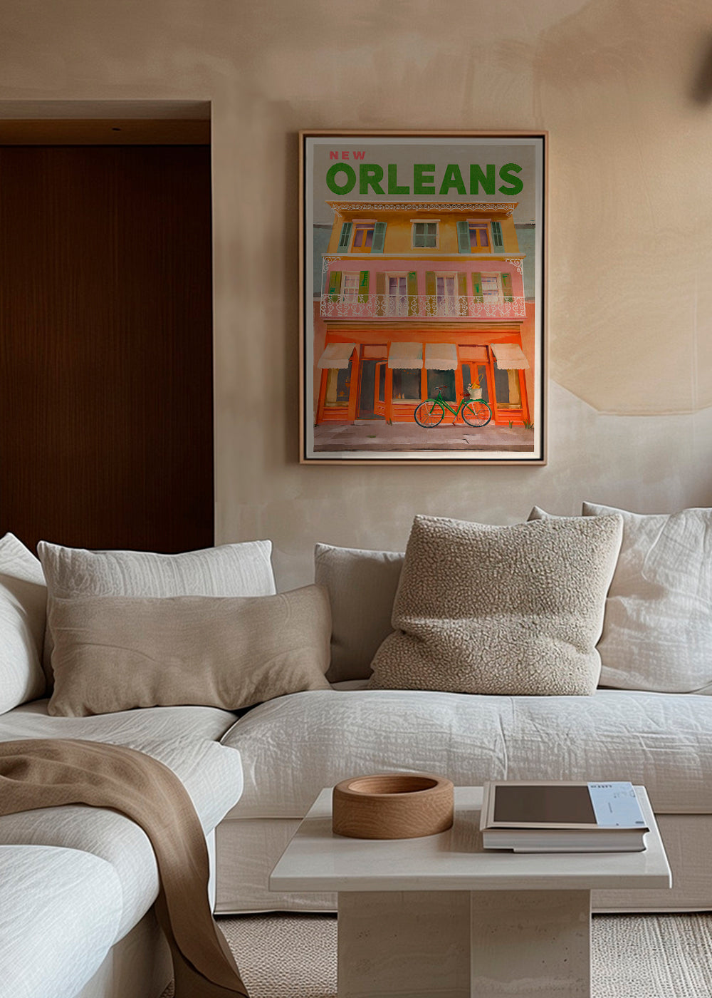 New Orleans Louisiana Vintage Travel Poster