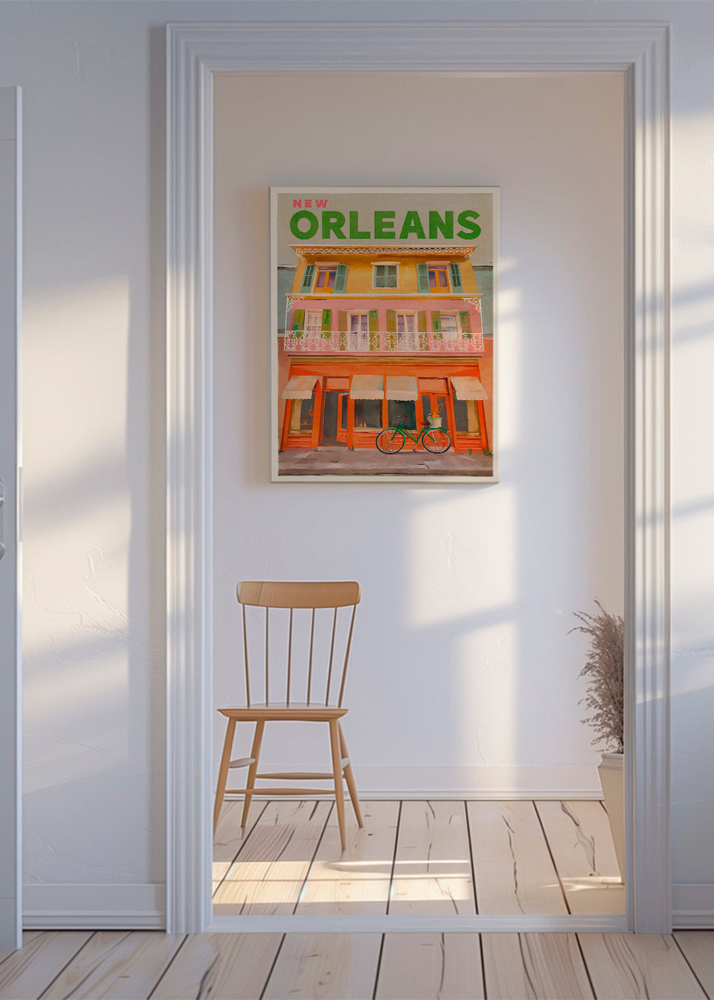 New Orleans Louisiana Vintage Travel Poster