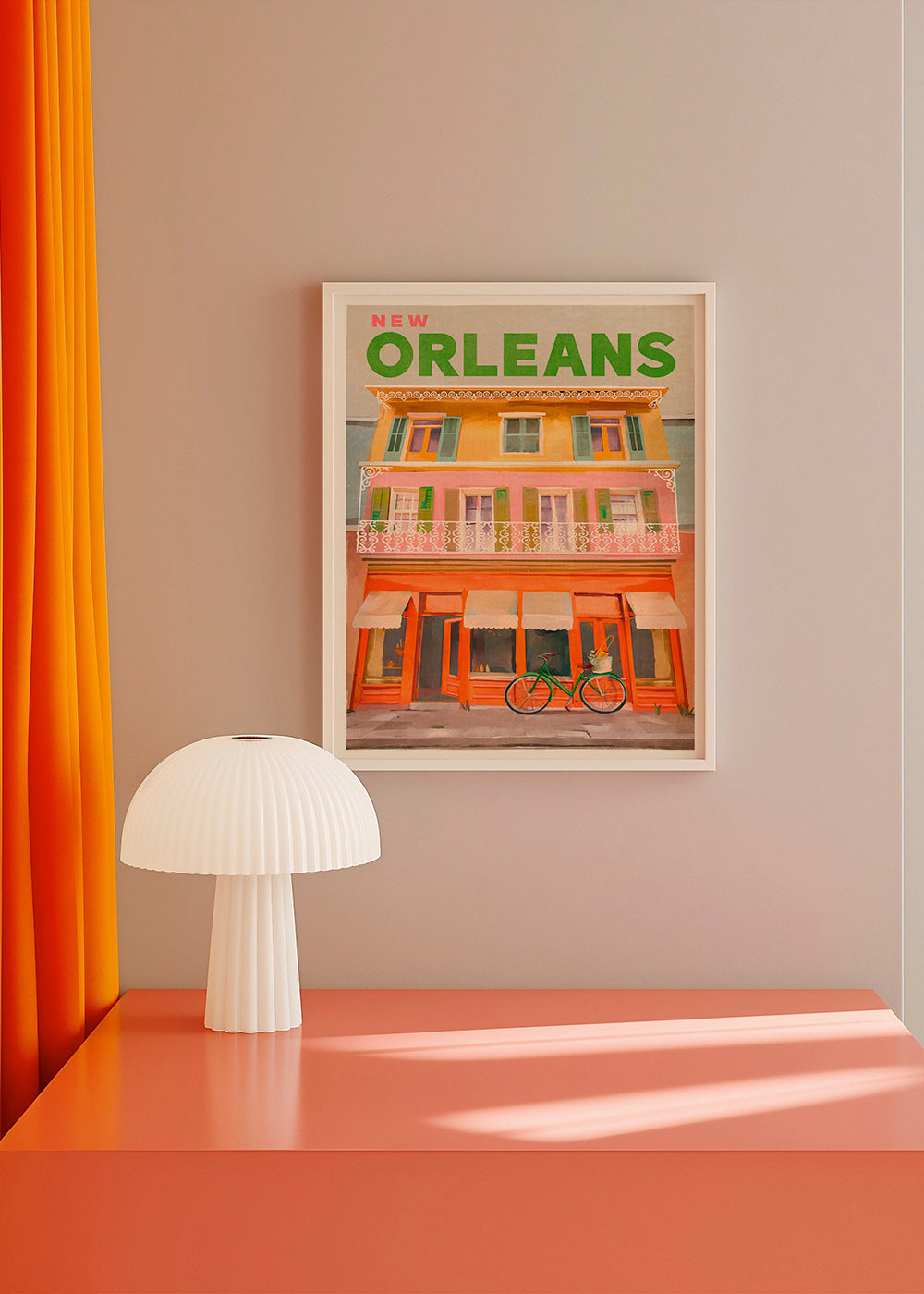 New Orleans Louisiana Vintage Travel Poster