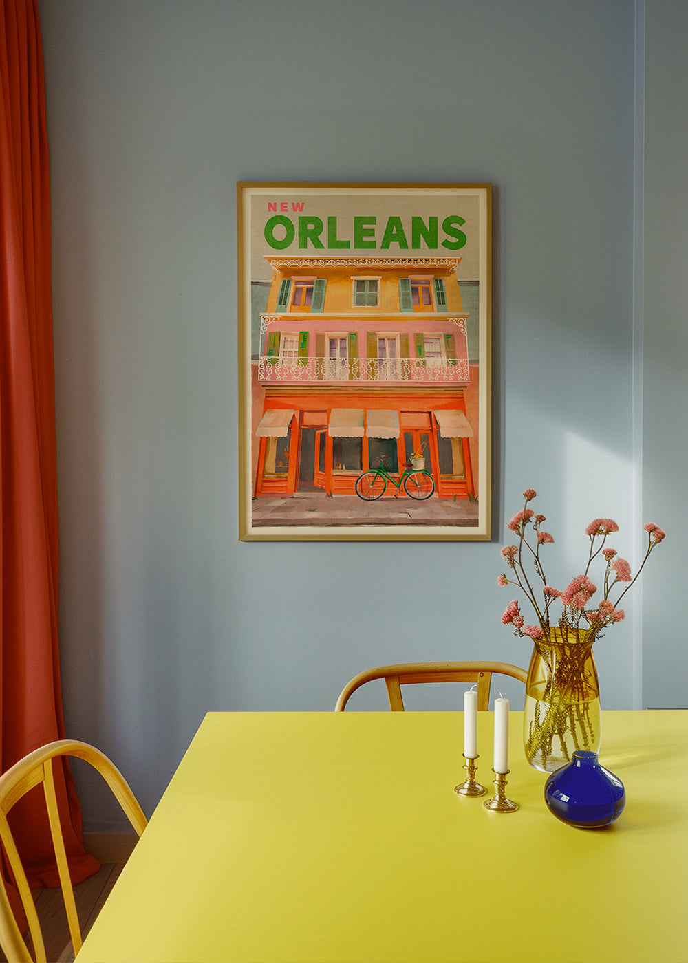 New Orleans Louisiana Vintage Travel Poster
