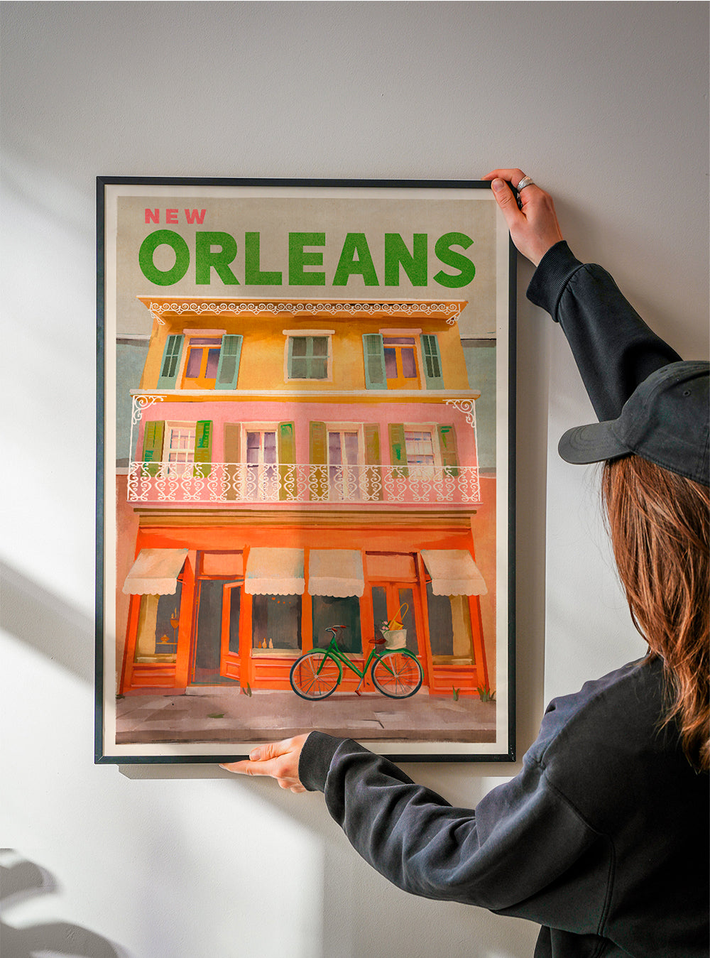 New Orleans Louisiana Vintage Travel Poster