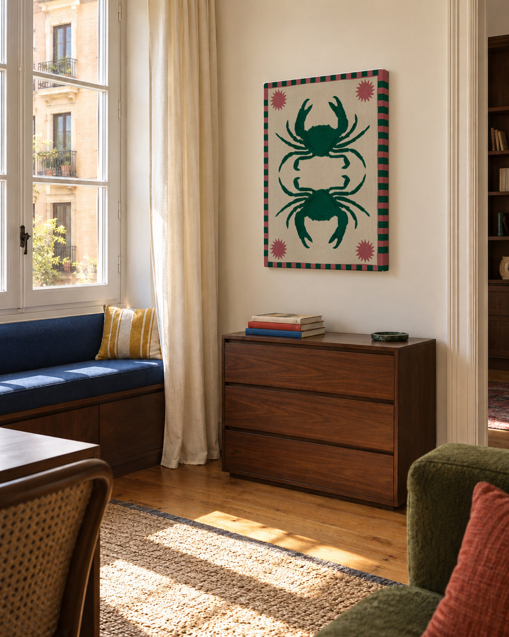 Lush duo 6 - Unframed canvas in an interior