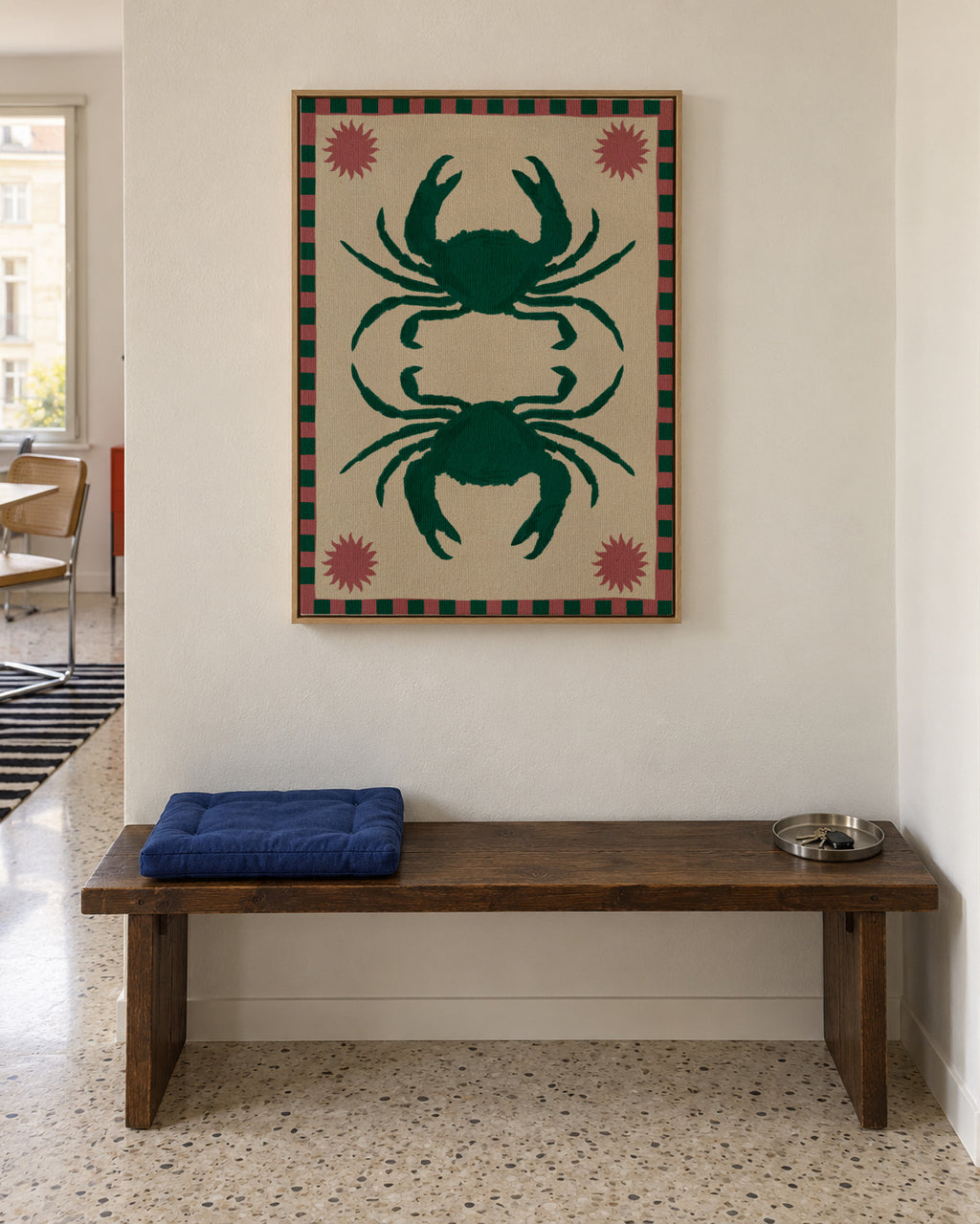 Lush duo 6 - Framed canvas in an interior