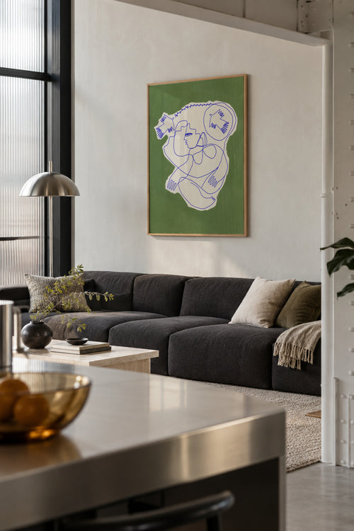 Hunter - Framed poster in an interior