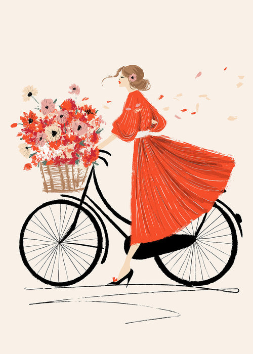 À bicyclette